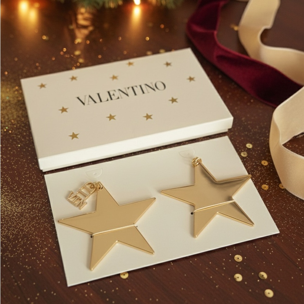 Valentino 2 Gold Star Ornament
